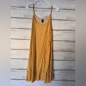Wild Fable Yellow Floral Mini Dress